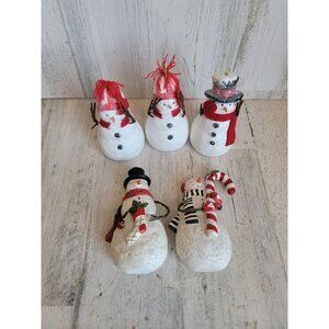 Glitter Variety candy cane snowman ornament Xmas set home decor
